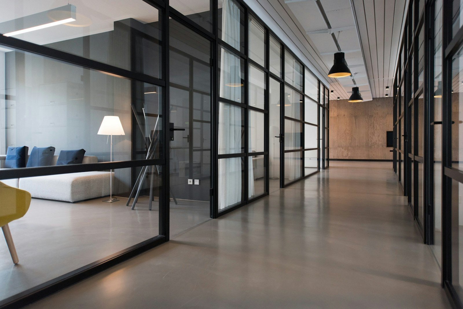 Bright studio office workspace